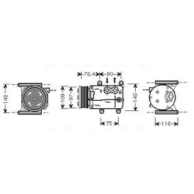 Compre Compressor, ar condicionado da AVA COOLING SYSTEMS JRAK025 a um preço baixo por 477,71 €