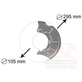 Acquista Lamiera paraspruzzi disco freno da VAN WEZEL 5888371 a buon mercato per soli 9,71 €