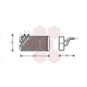Compre Radiador de calefacción de VAN WEZEL online para 400 Tourer (XW) a precios moderados