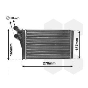 Achetez des Radiateur de chauffage VAN WEZEL 03006097 à prix pour 29,01 €