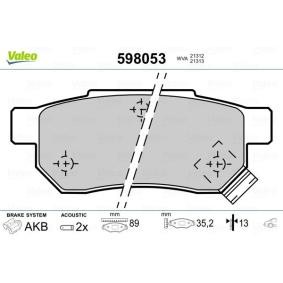 Bremsbeläge 598053 von VALEO günstig für 24,95 € online kaufen