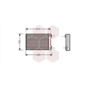 Wärmetauscher, Innenraumheizung 17006242 von VAN WEZEL günstig für 28,01 € online kaufen
