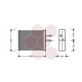 Wärmetauscher, Innenraumheizung 17006193 von VAN WEZEL günstig für 36,99 € online kaufen