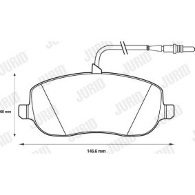 Bremsbeläge 573089D von JURID günstig für 35,49 € online kaufen