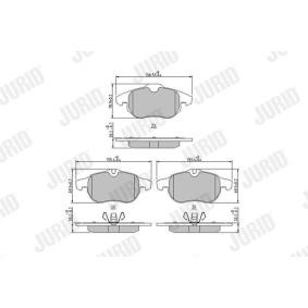 Bremsbeläge 573089J von JURID günstig für 35,63 € online kaufen