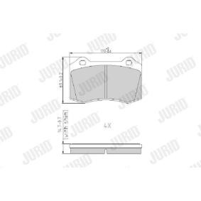 Bremsbeläge 573149J von JURID günstig für 31,17 € online kaufen