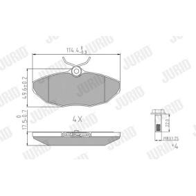 Acquista Kit pastiglie freni da JURID 573237J a buon mercato per soli 29,51 €