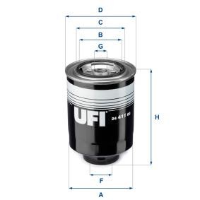 Comprar Filtro combustible de UFI 24.411.00 a bajo precio de 15,24 €