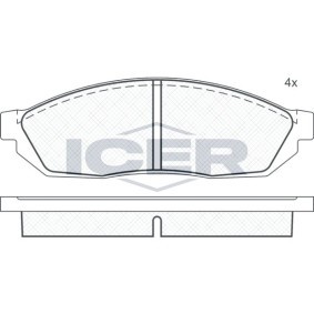Bremsbeläge 180311 von ICER günstig für 13,97 € online kaufen