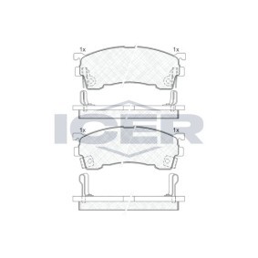 Bremsbeläge 180971 von ICER günstig für 24,92 € online kaufen