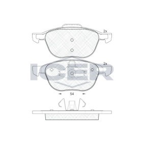 Bremsbeläge 181617 von ICER günstig für 32,19 € online kaufen