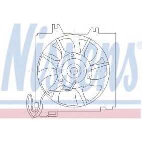 Kühlerlüfter, Klimaanlage für CHRYSLER von NISSENS