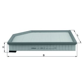 Luftfilter LX 1591/2 von KNECHT günstig für 24,06 € online kaufen