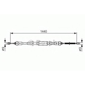 Handbremsseil 1 987 482 383 von BOSCH günstig für 23,45 € online kaufen