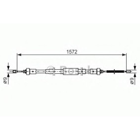 Handbremsseil 1 987 482 384 von BOSCH günstig für 20,46 € online kaufen