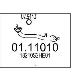 Köp Avgasrör av MTS 01.11010 till det låga priset 1050,92 kr