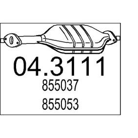 Køb Katalysator af MTS 04.3111 til den lave pris 2693,91 DKK