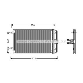 Achetez des Condenseur, climatisation PRASCO CR5021 à prix pour 124,57 €