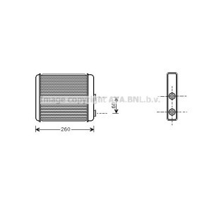 Wärmetauscher, Innenraumheizung OL6259 von PRASCO günstig für 40,07 € online kaufen