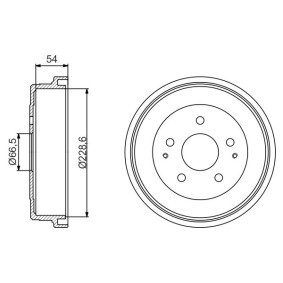 Achetez des Tambour de frein BOSCH 0 986 477 230 à prix pour 58,42 €
