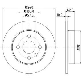 Bremsscheibe MDC1051 von MINTEX günstig für 27,99 € online kaufen