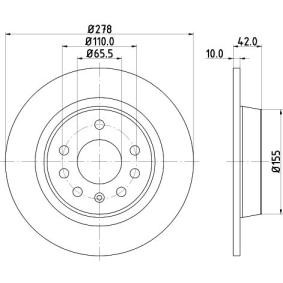 Bremsscheibe MDC2037 von MINTEX günstig für 32,67 € online kaufen