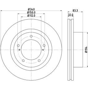 Bremsscheibe für LEXUS von MINTEX