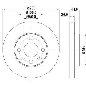 Bremsscheibe MDC322 von MINTEX günstig für 32,51 € online kaufen