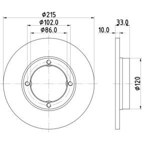 Bremsscheibe MDC713 von MINTEX günstig für 23,63 € online kaufen