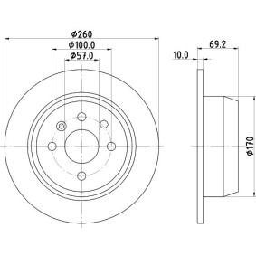 Bremsscheibe MDC786 von MINTEX günstig für 27,59 € online kaufen