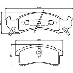Bremsbeläge für CADILLAC von MINTEX