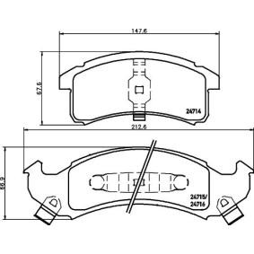 Bremsbeläge für CADILLAC von MINTEX