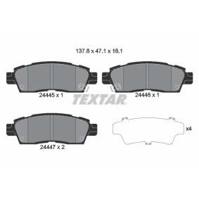 Achetez des Plaquettes de frein TEXTAR 2444501 à prix pour 48,73 €