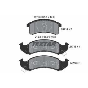 Compre Pastilhas de travão da TEXTAR 2471401 a um preço baixo por 194,53 €