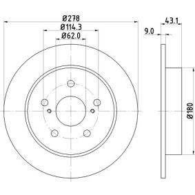 Bremsscheibe MDC2181 von MINTEX günstig für 41,66 € online kaufen