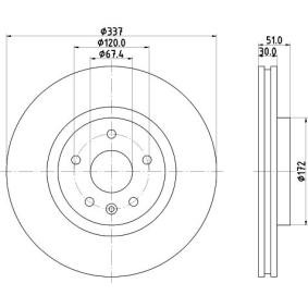 Bremsscheibe für SAAB von MINTEX