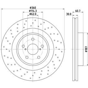 Bremsscheibe für LEXUS von MINTEX