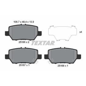 Compre Pastilhas de travão da TEXTAR 2516601 a um preço baixo por 40,66 €