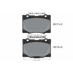 Compre Pastilhas de travão da TEXTAR 2511701 a um preço baixo por 71,89 €