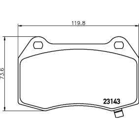 Bremsbeläge für CADILLAC von MINTEX