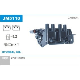 Zündspule JM5110 von JANMOR günstig für 37,38 € online kaufen