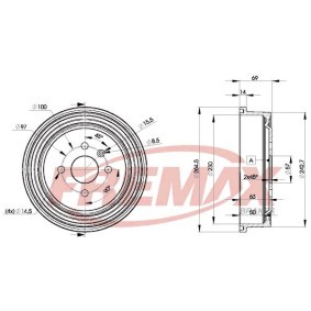 Bremstrommel BD-8063 von FREMAX günstig für 65,46 € online kaufen