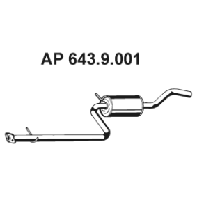 Achetez des Silencieux intermédiaire EBERSPÄCHER 643.9.001 à prix pour 49,84 €