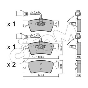 Bremsbeläge 822-009-0 von CIFAM günstig für 24,19 € online kaufen
