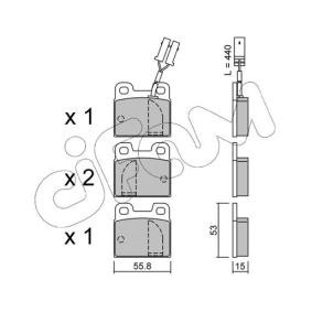 Bremsbeläge 822-009-1 von CIFAM günstig für 80,45 € online kaufen
