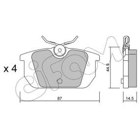 Bremsbeläge 822-064-0 von CIFAM günstig für 69,19 € online kaufen