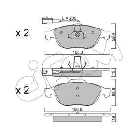 Bremsbeläge 822-220-0 von CIFAM günstig für 82,33 € online kaufen