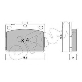 Bremsbeläge 822-228-0 von CIFAM günstig für 20,83 € online kaufen