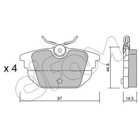 Bremsbeläge 822-299-0 von CIFAM günstig für 66,36 € online kaufen