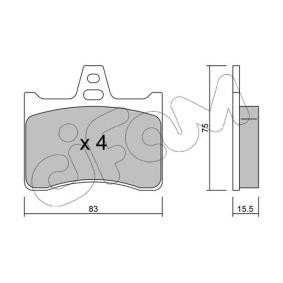 Bremsbeläge 822-531-0 von CIFAM günstig für 26,05 € online kaufen